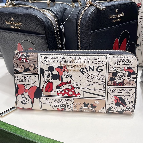 Kate Spade Disney X Kate Spade New York Mickey Mouse Large Continental Wallet - Picture 7 of 16